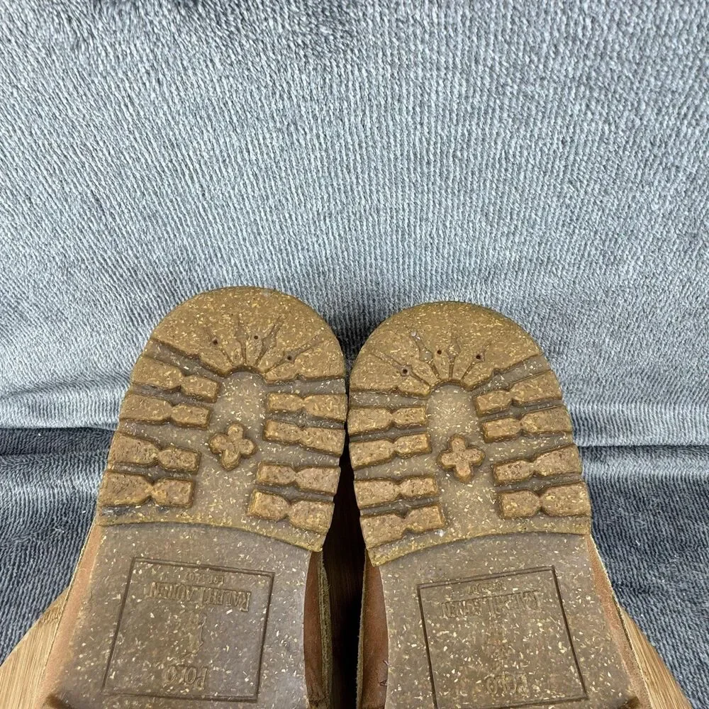 Polo Ralph Lauren Ridgemoor Boots Mens Size 8.5 Brown Leather Chukka Lug Sole